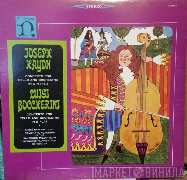 / Joseph Haydn - Luigi Boccherini , André Navarra , Camerata Academica Salzburg  Bernhard Paumgartner  - Concerto For Cello & Orchestra In D / Concerto For Cello & Orchestra In B Flat