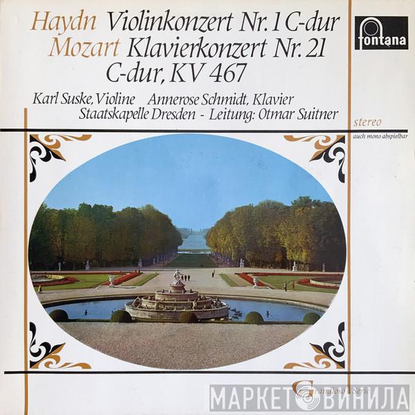/ Joseph Haydn , Wolfgang Amadeus Mozart , Karl Suske , Annerose Schmidt , Staatskapelle Dresden  Otmar Suitner  - Violinkonzert Nr.1 C-dur / Klavierkonzert Nr. 21 C-dur, KV 467