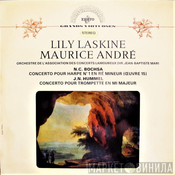 , Lily Laskine - Maurice André / Robert-Nicholas-Charles Bochsa  Johann Nepomuk Hummel  - Concerto Pour Harpe No.1 En Ré Mineur (Œuvre 15) / Concerto Pour Trompette En Mi Majeur