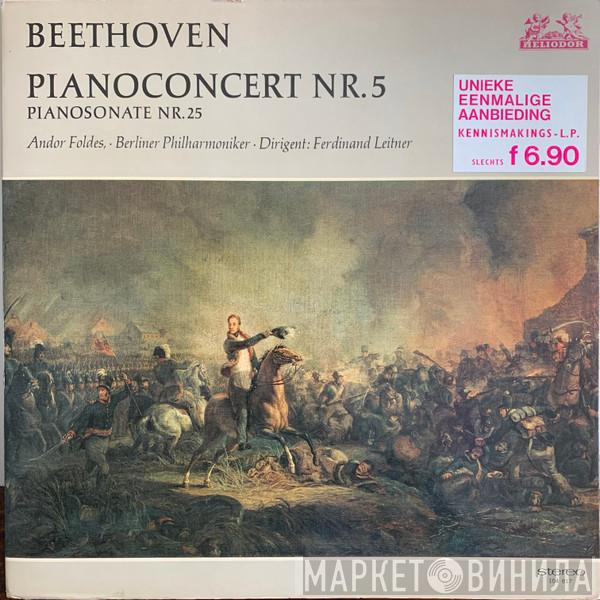 , Ludwig van Beethoven , Andor Foldes , Berliner Philharmoniker  Ferdinand Leitner  - Pianoconcert Nr. 5 / Pianosonate Nr. 25