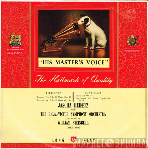 / Ludwig van Beethoven / Camille Saint-Saëns With Jascha Heifetz Conducted By RCA Victor Symphony Orchestra  William Steinberg  - Romance No. 1 In G Major, Op. 40, Romance No. 2 In F Major, Op. 50 / Havanaise, Op. 83, Introduction And Rondo Capriccio, Op. 28