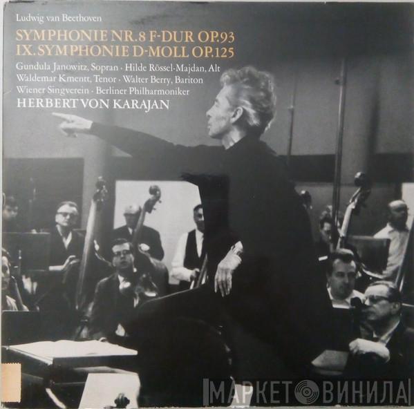 / Ludwig van Beethoven , Herbert von Karajan  Berliner Philharmoniker  - Symphonie Nr. 8 F-Dur Op.93 / IX. Symphonie D-Moll Op. 125