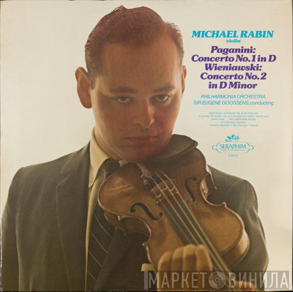 , Michael Rabin / Niccolò Paganini , Henryk Wieniawski , Philharmonia Orchestra  Sir Eugene Goossens  - Concerto No.1 In D / Concerto No.2 In D Minor