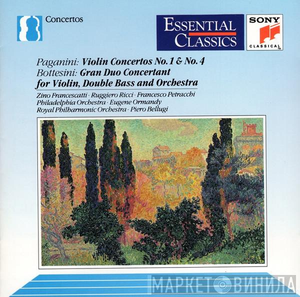 , Niccolò Paganini  Giovanni Bottesini  - Violin Concertos No. 1 & No. 4 / Grand Duo Concertant For Violin, Double Bass And Orchestra