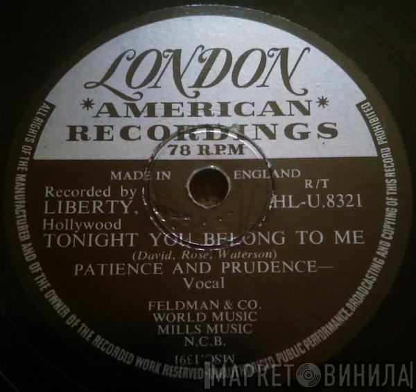 / Patience & Prudence  Prudence  - Tonight You Belong To Me / A Smile And A Ribbon