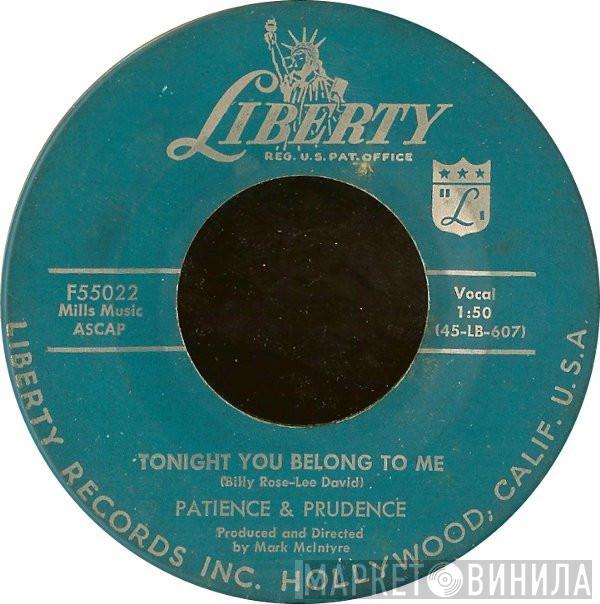 / Patience & Prudence  Prudence  - Tonight You Belong To Me / A Smile And A Ribbon