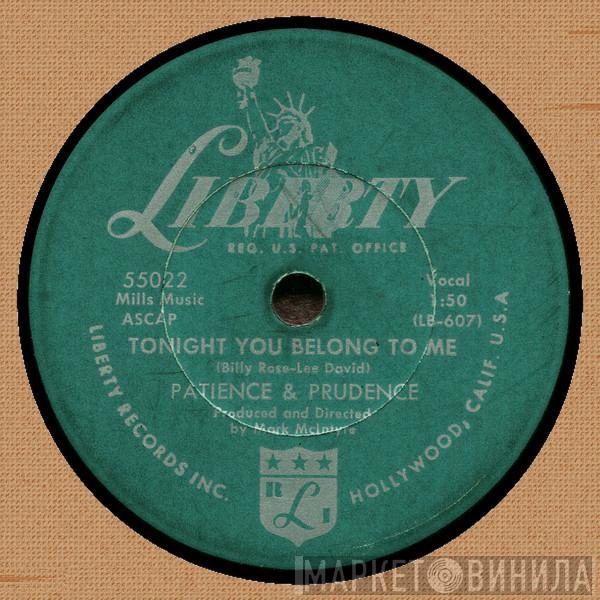 / Patience & Prudence  Prudence  - Tonight You Belong To Me / A Smile And A Ribbon