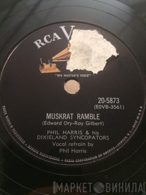 , Phil Harris And His Dixieland Syncopators With Phil Harris  Skip Martin And His Orchestra  - Muskrat Ramble / Stars Fell On Alabama