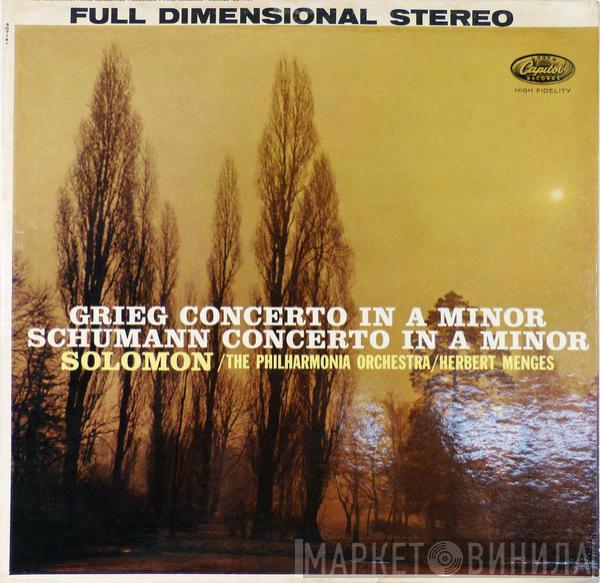 , Piano With The Solomon  Conducted By Philharmonia Orchestra , Herbert Menges / Edvard Grieg  Robert Schumann  - Grieg Concerto In A Minor / Schumann Concerto In A Minor