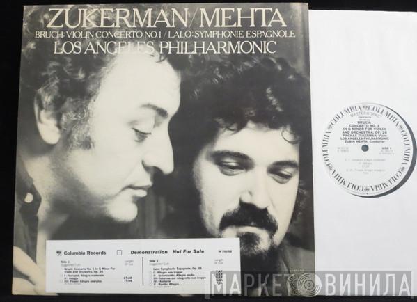 / Pinchas Zukerman , Zubin Mehta - Los Angeles Philharmonic Orchestra / Max Bruch  Édouard Lalo  - Violin Concerto No. 1 / Symphonie Espagnole