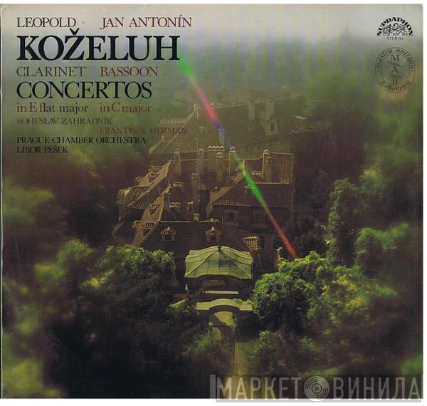 , Prague Chamber Orchestra , Libor Pešek , Bohuslav Zahradník / František Herman • Leopold Koželuh  Jan Antonin Kozeluch  - Concertos • Clarinet In E-Flat Major • Bassoon In C-Major