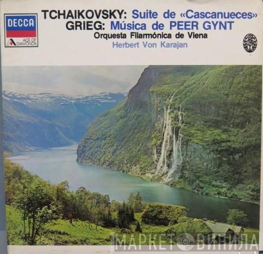 / Pyotr Ilyich Tchaikovsky , Edvard Grieg , Herbert von Karajan  Wiener Philharmoniker  - Suite De "Cascanueces" / Música De Peer Gynt