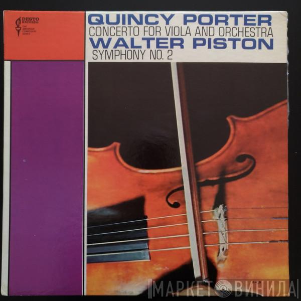 , Quincy Porter , Walter Piston , Dean Dixon  , Paul Angerer  Max Schönherr  - Concert For Viola And Orchestra By Quincy Porter / Symphony No. 2 By Walter Piston