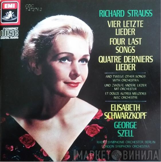 - Richard Strauss , Elisabeth Schwarzkopf , George Szell / Radio-Symphonie-Orchester Berlin  The London Symphony Orchestra  - Vier Letze Lieder = Four Last Songs = Quatre Derniers Lieder / Twelve Other Songs With Orchestra = Zwolfe Andere Lieder Mit Orchester = Douze Autres Mélodies Avec Orchestre