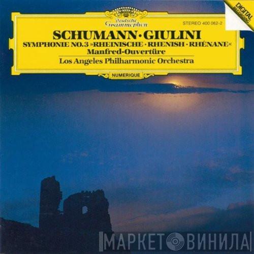 , Robert Schumann , Carlo Maria Giulini  Los Angeles Philharmonic Orchestra  - Symphonie No. 3 »Rheinische« / Manfred-Ouvertüre
