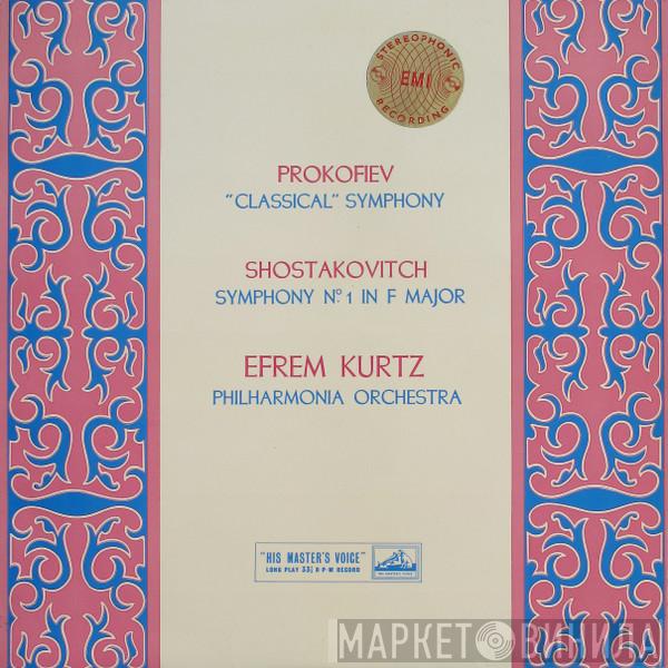 / Sergei Prokofiev , Dmitri Shostakovich , Efrem Kurtz  Philharmonia Orchestra  - "Classical" Symphony / Symphony № 1 In F Major