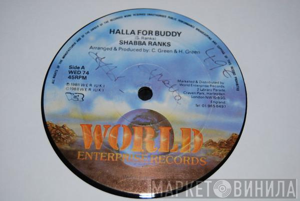 / Shabba Ranks  Shacks Indian  - Halla For Buddy / Man Fe Act Tuff