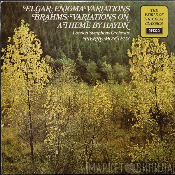 / Sir Edward Elgar ; Johannes Brahms , The London Symphony Orchestra  Pierre Monteux  - Enigma Variations / Variations On A Theme By Haydn