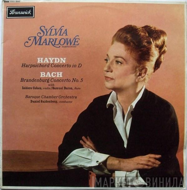 , Sylvia Marlowe / Joseph Haydn , Johann Sebastian Bach , The Baroque Chamber Orchestra  Daniel Saidenberg  - Harpsichord Concerto In D / Brandenburg Concerto No. 5