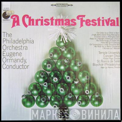 / The Philadelphia Orchestra / The Temple University Choirs  St. Francis De Sales Boychoir  - A Christmas Festival