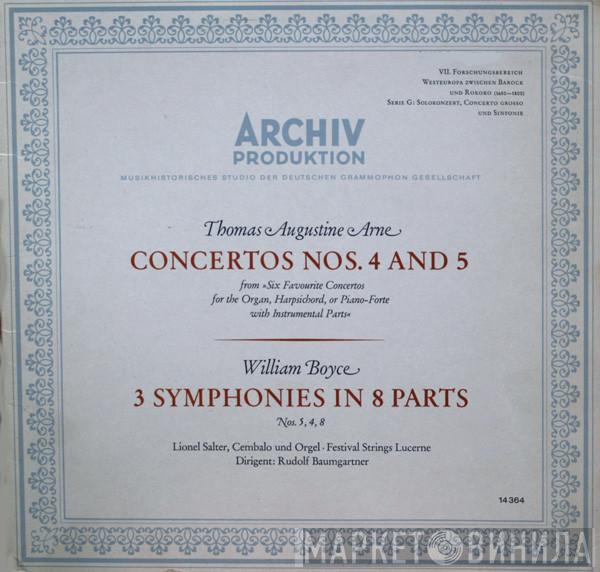 / Thomas Arne  William Boyce  - Concertos Nos. 4 & 5 / 3 Symphonies In 8 Parts