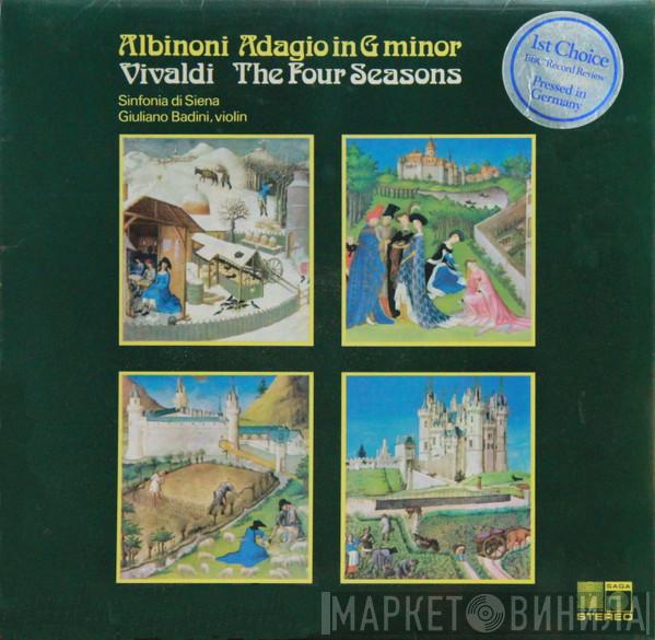 , Tomaso Albinoni , Antonio Vivaldi , Sinfonia Di Siena  Giuliano Badini  - Adagio In G Minor / The Four Seasons