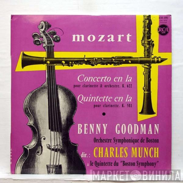 , Wolfgang Amadeus Mozart - Benny Goodman , Dir.: Boston Symphony Orchestra Et Charles Munch  Boston Symphony String Quartet  - Concerto En La Pour Clarinette Et Orchestre, K. 622 / Quintette En La Pour Clarinette, K. 581