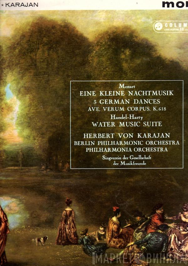 , Wolfgang Amadeus Mozart , Berliner Philharmoniker , Philharmonia Orchestra  Herbert von Karajan  - Serenade In G Major / Ave,Verum Corpus / German Dances / Water Music - Suite