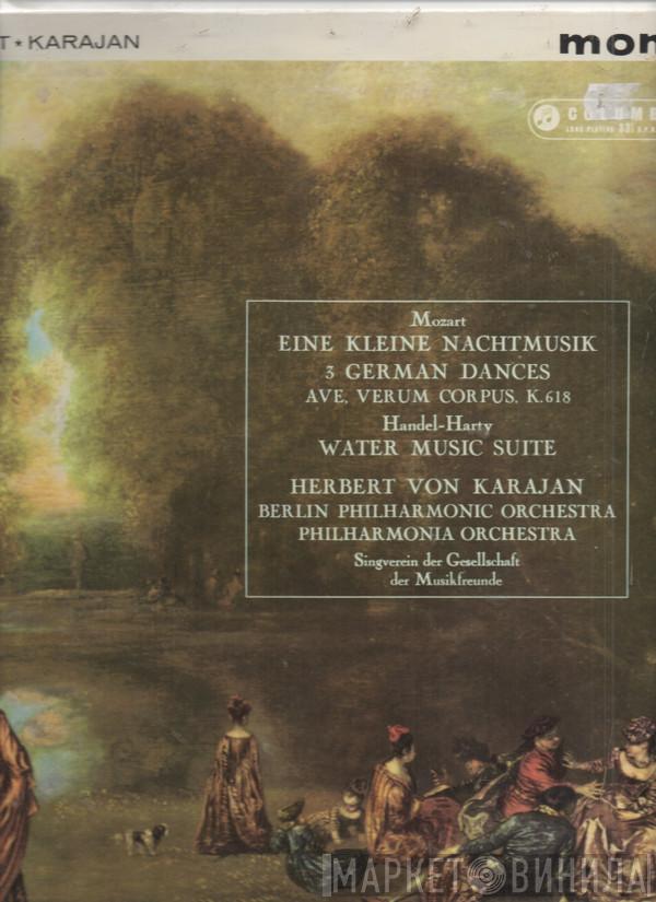 , Wolfgang Amadeus Mozart , Berliner Philharmoniker , Philharmonia Orchestra  Herbert von Karajan  - Serenade In G Major / Ave,Verum Corpus / German Dances / Water Music - Suite