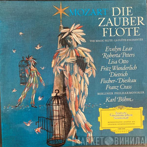 : Wolfgang Amadeus Mozart · Evelyn Lear · Lisa Otto · Roberta Peters · Franz Crass · Dietrich Fischer-Dieskau · Fritz Wunderlich · Berliner Philharmoniker  Karl Böhm  - Die Zauberflöte (Querschnitt)