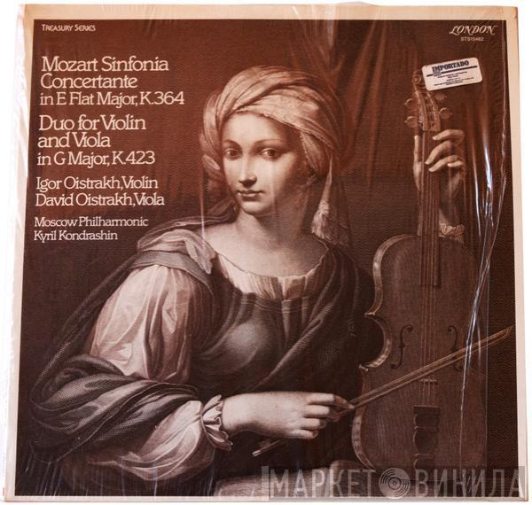 , Wolfgang Amadeus Mozart , Igor Oistrach , David Oistrach , Kiril Kondrashin  Moscow Philharmonic Orchestra  - Sinfonia Concertante In E Flat Major, K.364 / Duo For Violin And Viola In G Major, K.423