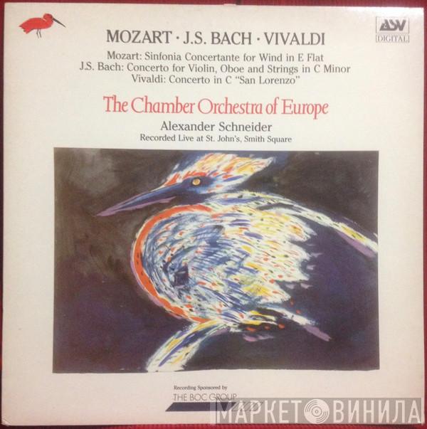 , Wolfgang Amadeus Mozart , Johann Sebastian Bach , Antonio Vivaldi , The Chamber Orchestra Of Europe  Alexander Schneider  - Sinfonia Concertante For Wind In E. Flat /  Concerto For Violin, Oboe And Strings In C Minor / Concerto In C 'San Lorenzo'