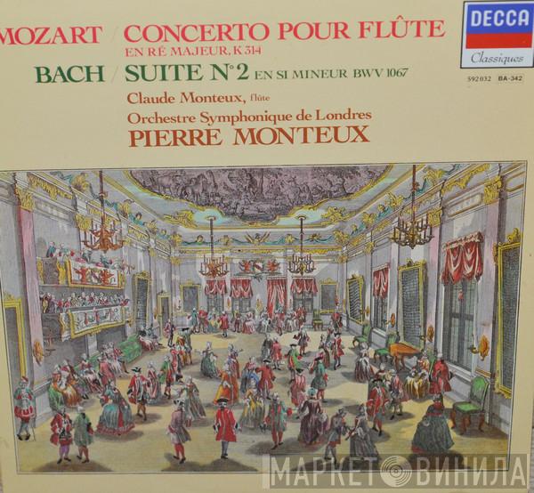 / Wolfgang Amadeus Mozart / Johann Sebastian Bach / Christoph Willibald Gluck , Claude Monteux , Pierre Monteux  The London Symphony Orchestra  - Concerto Pour Flûte En Ré Majeur / Suite N°2 En Si Mineur / Orphée Et Eurydice