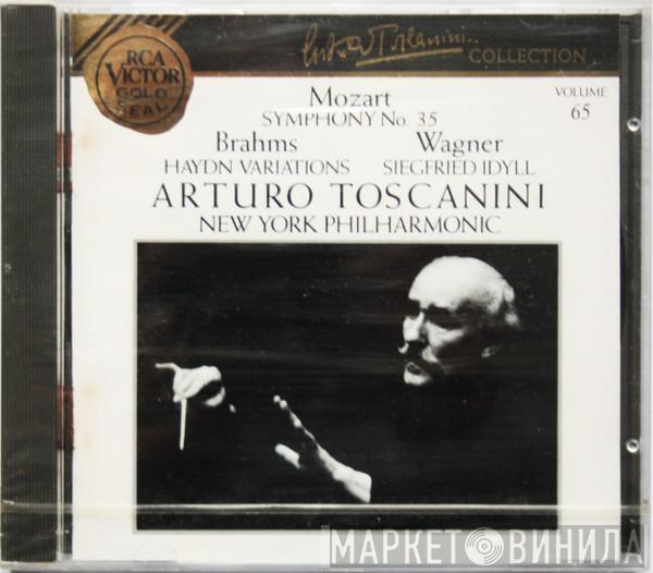 / Wolfgang Amadeus Mozart / Johannes Brahms - Richard Wagner , Arturo Toscanini  The New York Philharmonic Orchestra  - Symphony No. 35 / Haydn Variations / Siegfried Idyll