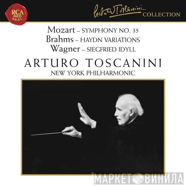 / Wolfgang Amadeus Mozart / Johannes Brahms - Richard Wagner , Arturo Toscanini  The New York Philharmonic Orchestra  - Symphony No. 35 / Haydn Variations / Siegfried Idyll