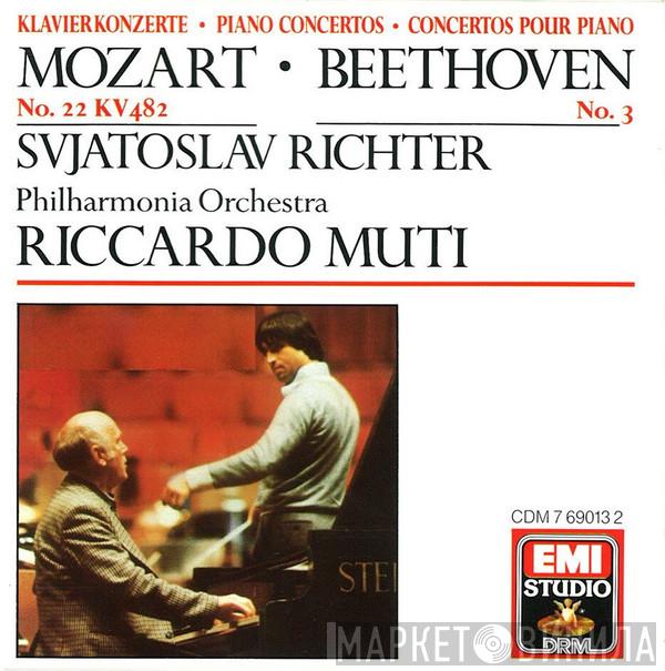 - Wolfgang Amadeus Mozart - Ludwig van Beethoven , Sviatoslav Richter , Philharmonia Orchestra  Riccardo Muti  - Piano Concertos No. 22 KV 482 / No. 3