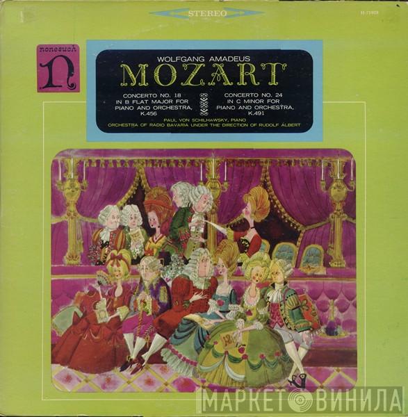 , Wolfgang Amadeus Mozart , Paul Von Schilhawsky , Symphonie-Orchester Des Bayerischen Rundfunks  Rudolf Albert  - Concerto No. 18 In B Flat Major For Piano And Orchestra, K.456 / Concerto No. 24 In C Minor For Piano And Orchestra, K.491