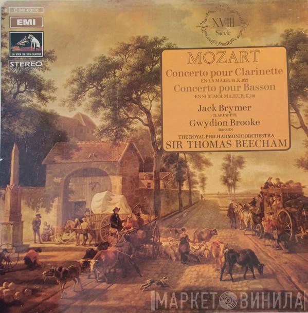 , Wolfgang Amadeus Mozart , Sir Thomas Beecham , Gwydion Brooke  Jack Brymer  - Concerto Pour Clarinette En La Majeur, K.622 / Concerto Pour Basson En Si Bémol Majeur, K.191