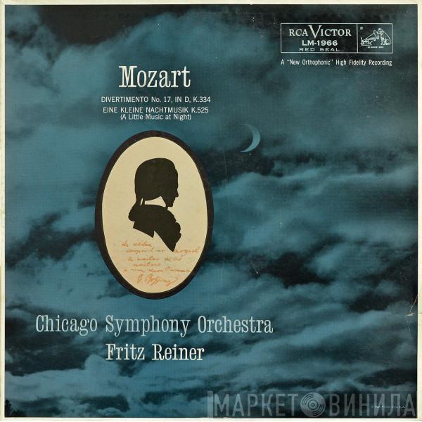, Wolfgang Amadeus Mozart , The Chicago Symphony Orchestra  Fritz Reiner  - Divertimento No. 17, In D, K.334 / Eine Kleine Nachtmusik K.525 (A Little Music At Night)