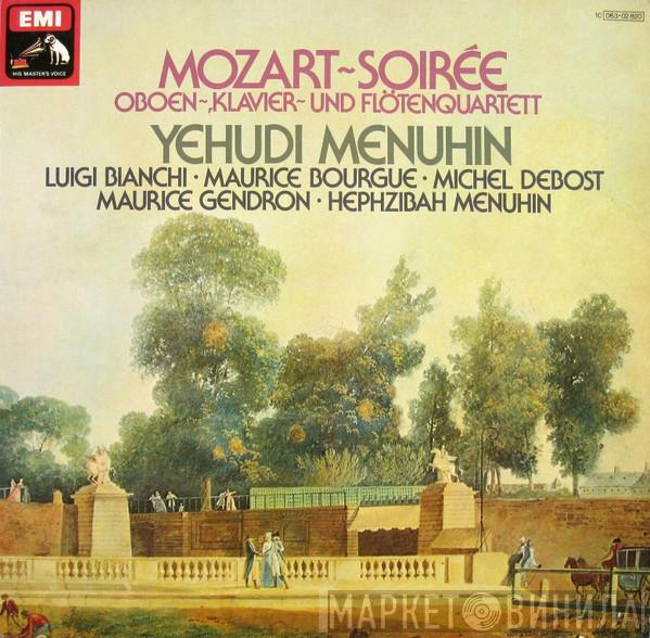 - Wolfgang Amadeus Mozart , Yehudi Menuhin , Luigi Alberto Bianchi , Maurice Bourgue , Michel Debost , Maurice Gendron  Hephzibah Menuhin  - Mozart-Soirée / Oboen-, Klavier- Und Flötenquartett