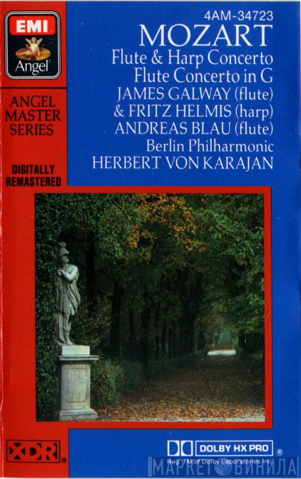 - Wolfgang Amadeus Mozart (Flute) & James Galway (Harp), Fritz Helmis (Flute), Andreas Blau , Berliner Philharmoniker  Herbert von Karajan  - Flute & Harp Concerto / Flute Concerto In G