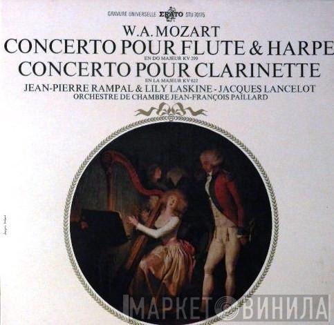 / Wolfgang Amadeus Mozart & Jean-Pierre Rampal - Lily Laskine - Jacques Lancelot  Orchestre De Chambre Jean-François Paillard  - Concerto Pour Flûte & Harpe En Do Majeur KV 299 / Concerto Pour Clarinette En La Majeur KV 622
