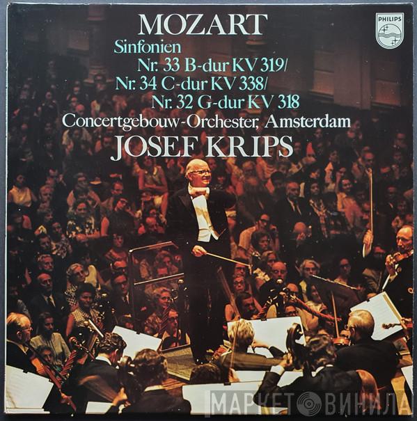 - Wolfgang Amadeus Mozart And Josef Krips  Concertgebouworkest  - Symphonies No.33 In B Flat,k.319 / No. 34 In C, K.338 / No.32 In G, K.318