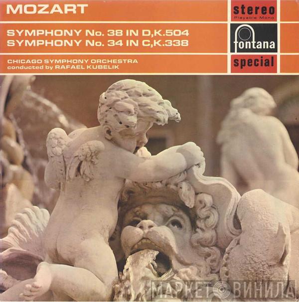 , Wolfgang Amadeus Mozart Conducted By The Chicago Symphony Orchestra  Rafael Kubelik  - Symphony No. 38 In D, K.504 / Symphony No. 34 In C, K.338