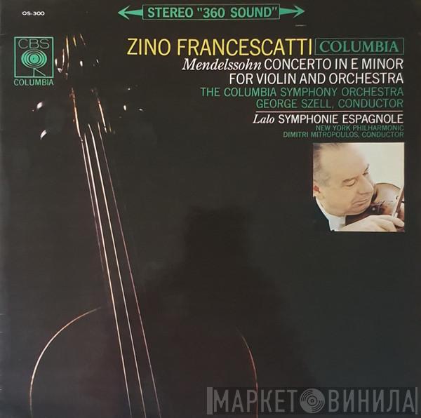 , Zino Francescatti , Édouard Lalo , The New York Philharmonic Orchestra , Dimitri Mitropoulos , Felix Mendelssohn-Bartholdy , Columbia Symphony Orchestra  George Szell  - Symphony Espagnole / Concerto For Violin & Orchestra