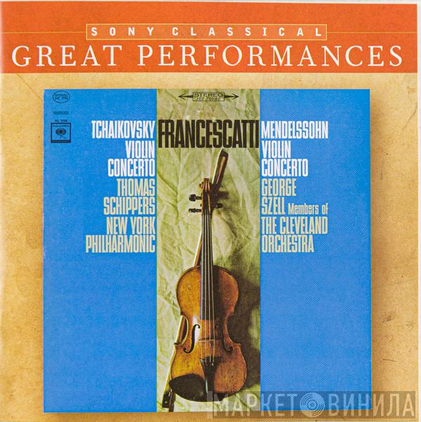 , Zino Francescatti / Pyotr Ilyich Tchaikovsky , Felix Mendelssohn-Bartholdy / Thomas Schippers , George Szell / The New York Philharmonic Orchestra  The Cleveland Orchestra  - Violin Concertos