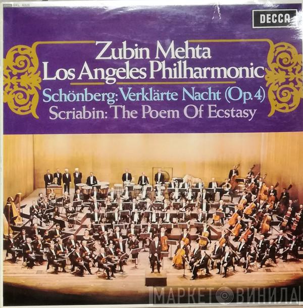 , Zubin Mehta , Los Angeles Philharmonic Orchestra / Arnold Schoenberg  Alexander Scriabine  - Verklärte Nacht (Op.4) / The Poem Of Ecstasy