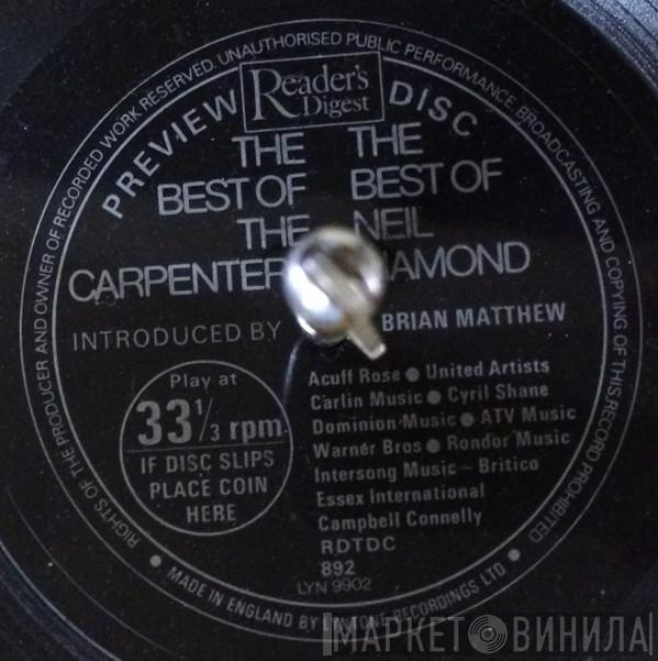/ Carpenters  Neil Diamond  - Preview Disc - The Best Of The Carpenters The Best Of Neil Diamond