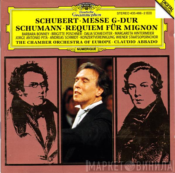 / Franz Schubert - Robert Schumann , Barbara Bonney , The Chamber Orchestra Of Europe  Claudio Abbado  - Schubert: Mass in G Major, Schumann: Requiem For Mignon