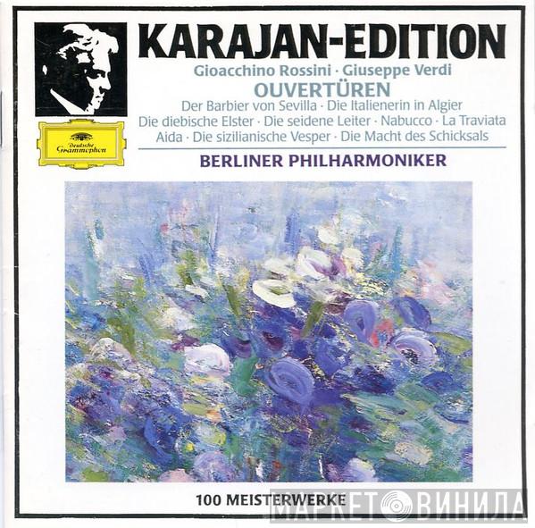 / Gioacchino Rossini : Giuseppe Verdi , Herbert von Karajan  Berliner Philharmoniker  - Ouvertüren